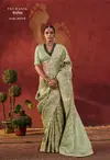 Pauranik By Manjula Viscose Embroidery Work Border Saree